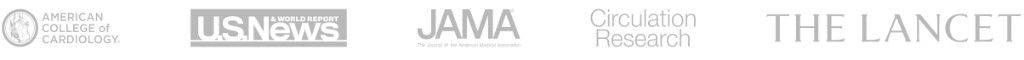 American College of Cardiology, U.S. News, JAMA, Circulation Research, and The Lancet
